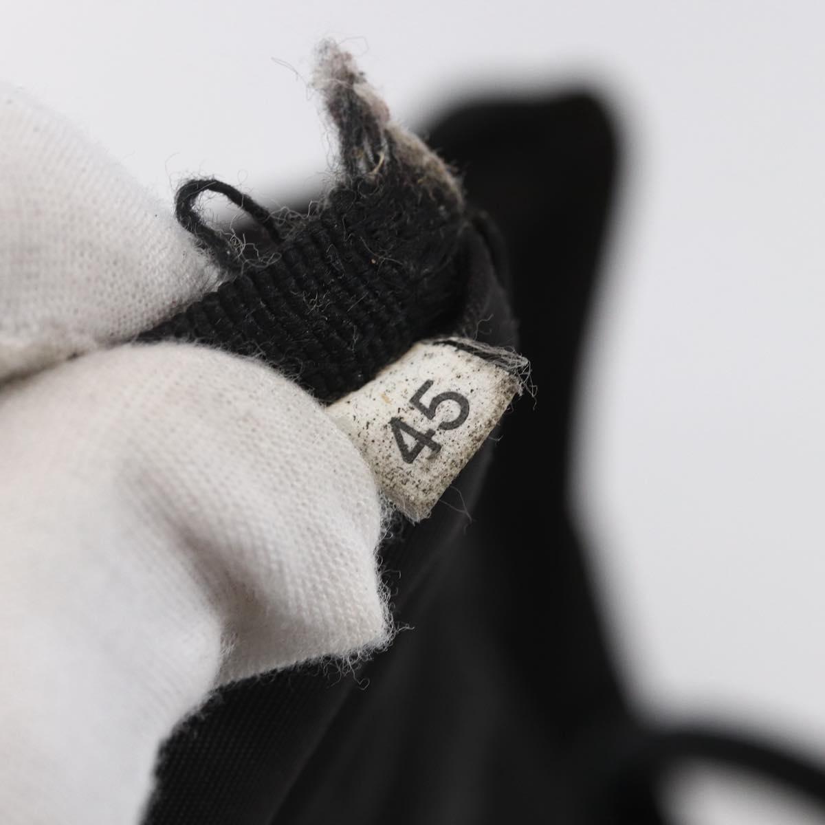 PRADA Shoulder Bag Nylon Black Silver Auth ka203