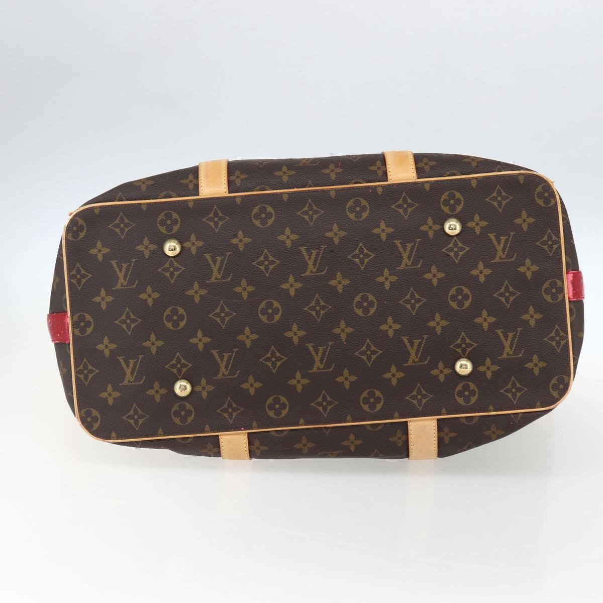 LOUIS VUITTON Monogram Ruby Sarina MM Tote Bag Red M95611 LV Auth ka2035