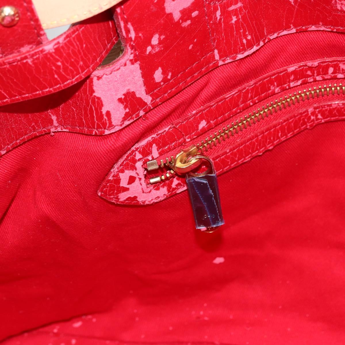 LOUIS VUITTON Monogram Ruby Sarina MM Tote Bag Red M95611 LV Auth ka2035