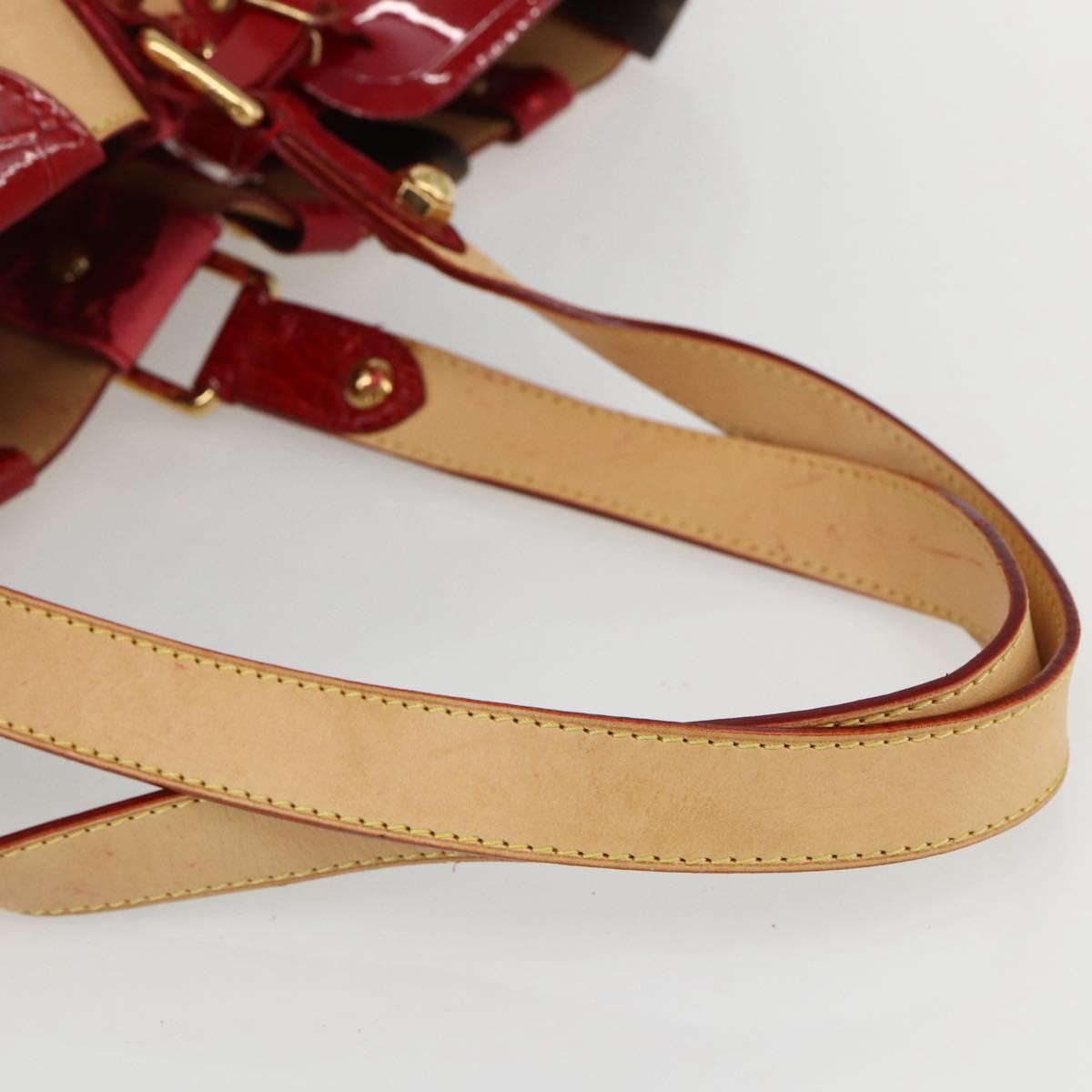 LOUIS VUITTON Monogram Ruby Sarina MM Tote Bag Red M95611 LV Auth ka2035