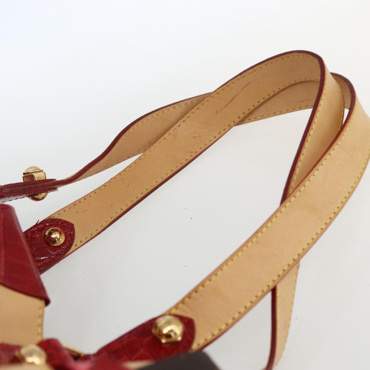 LOUIS VUITTON Monogram Ruby Sarina MM Tote Bag Red M95611 LV Auth ka2035