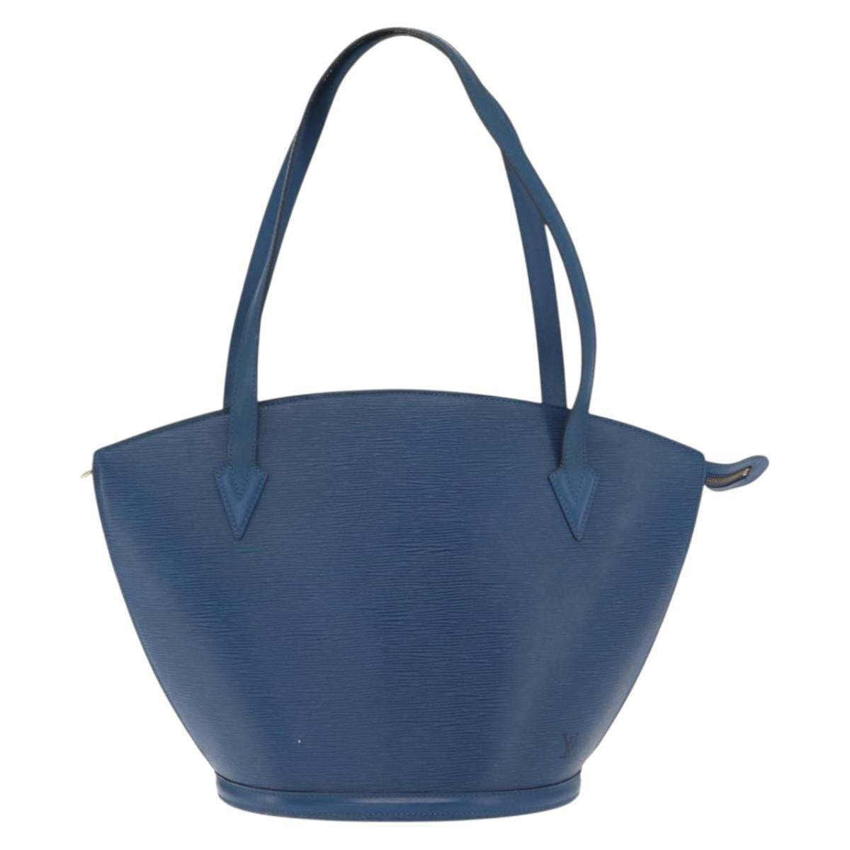 LOUIS VUITTON Epi Saint Jacques Shopping Shoulder Bag Blue M52275 LV Auth ka2040