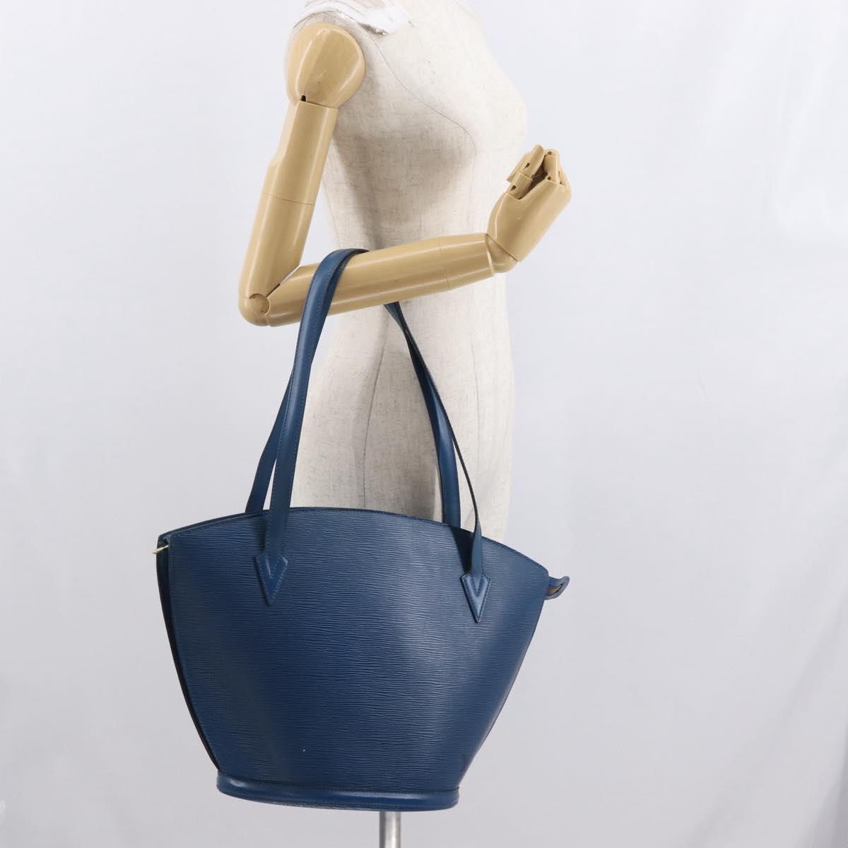 LOUIS VUITTON Epi Saint Jacques Shopping Shoulder Bag Blue M52275 LV Auth ka2040