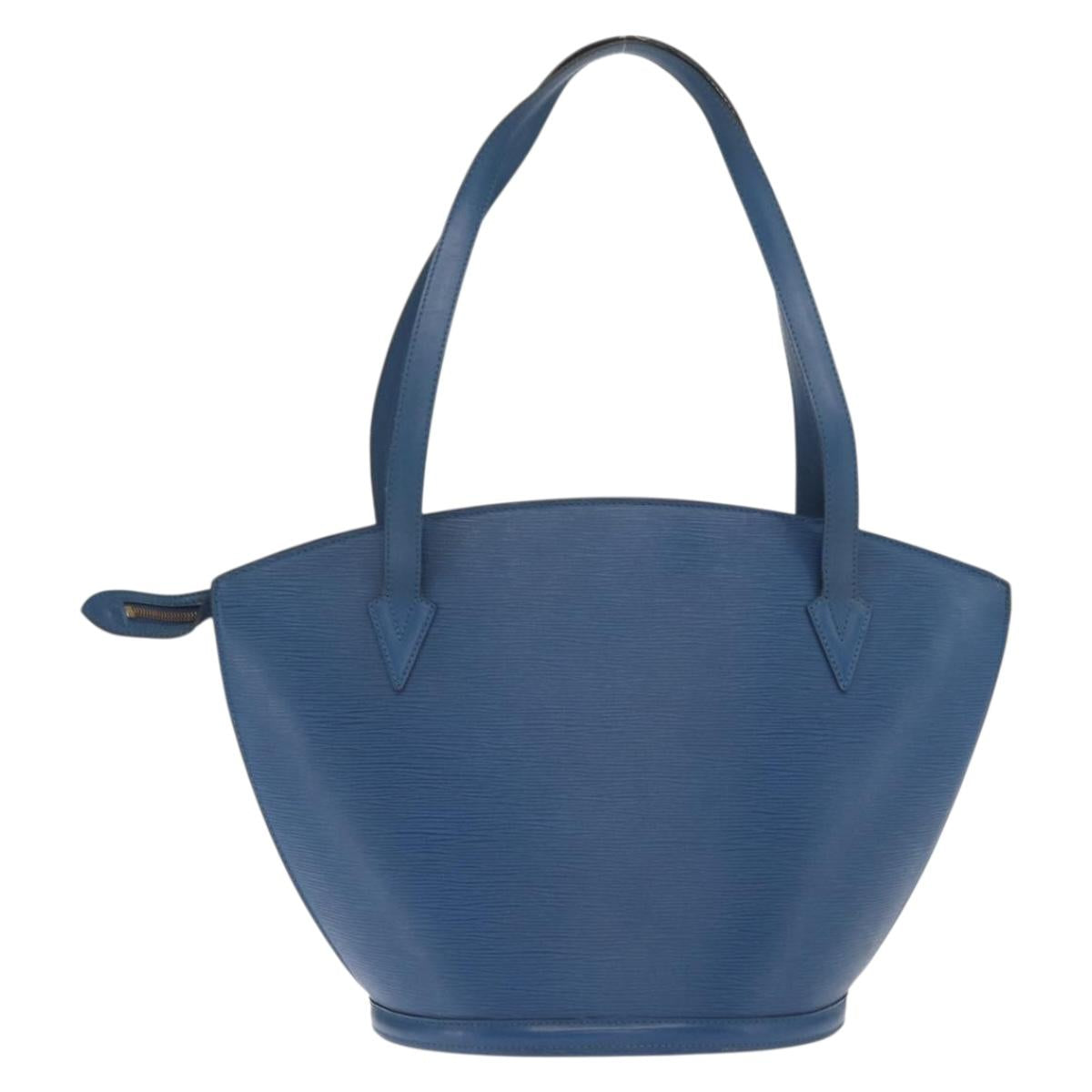 LOUIS VUITTON Epi Saint Jacques Shopping Shoulder Bag Blue M52275 LV Auth ka2040