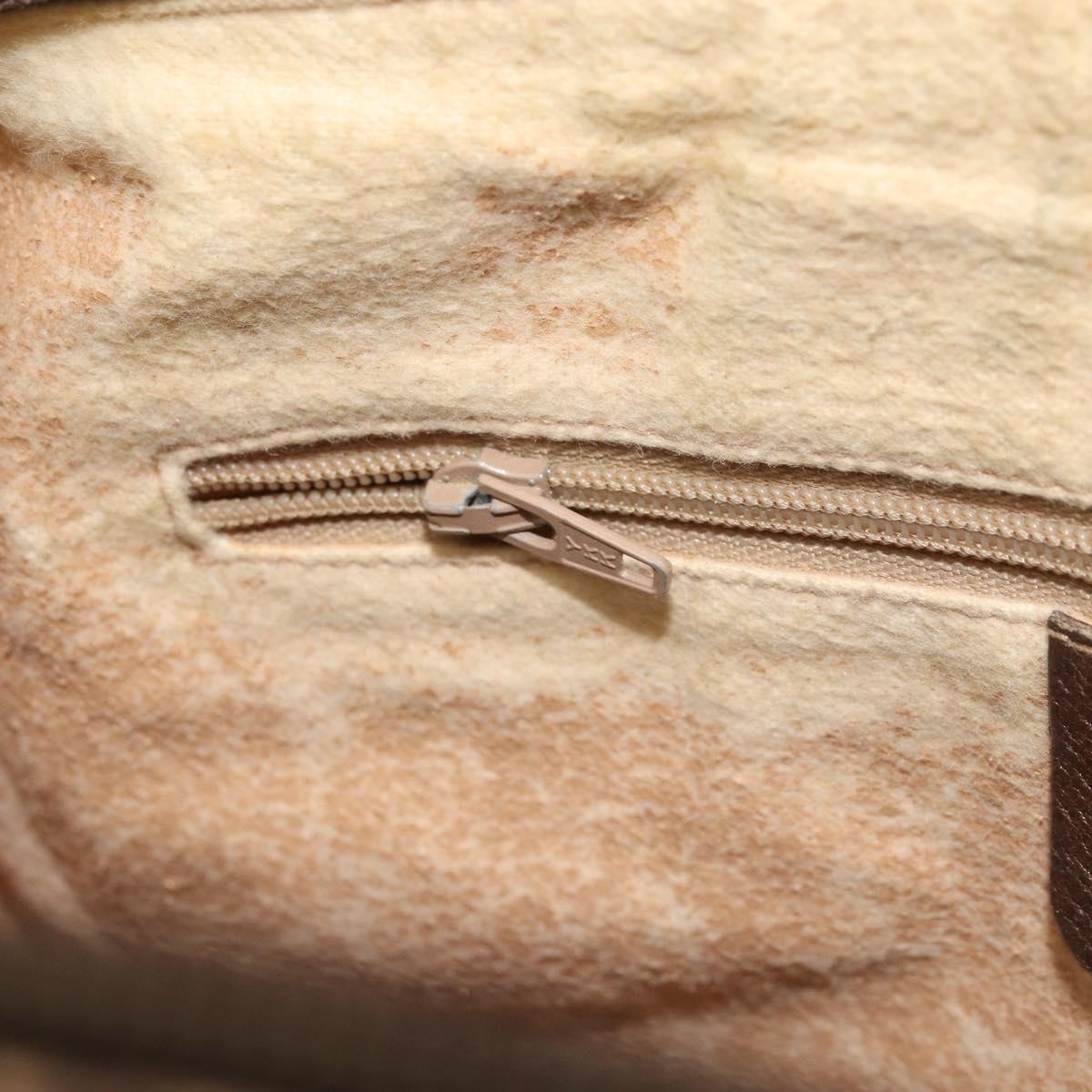 GUCCI GG Supreme Web Sherry Line Bag PVC Beige Gold 89 02 077 Auth ka2041