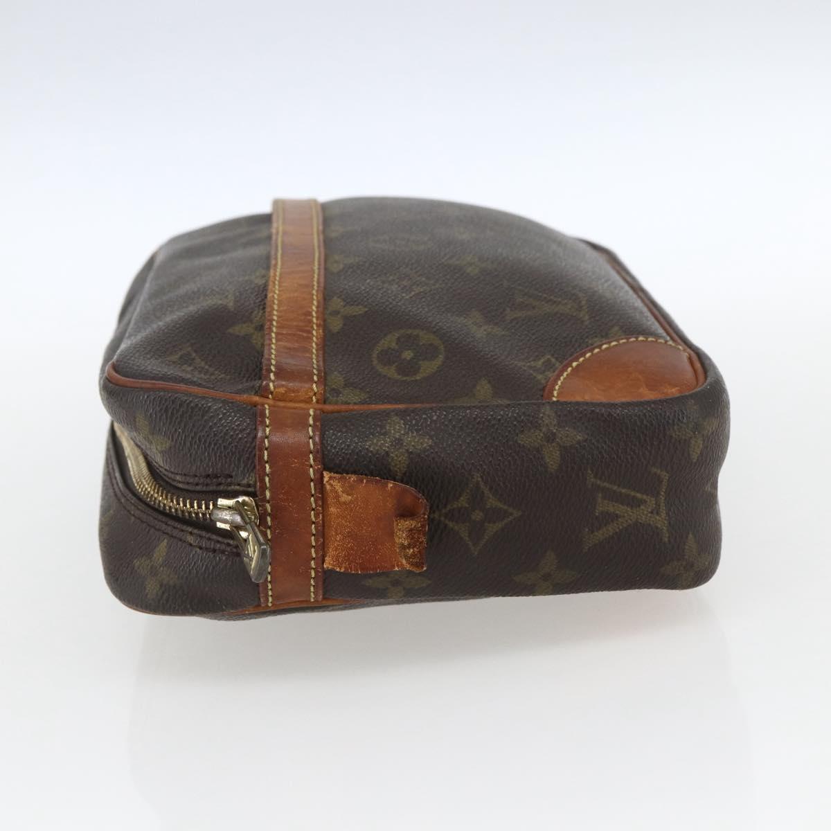 LOUIS VUITTON Monogram Compiegne 28 Clutch Bag M51845 LV Auth ka2050