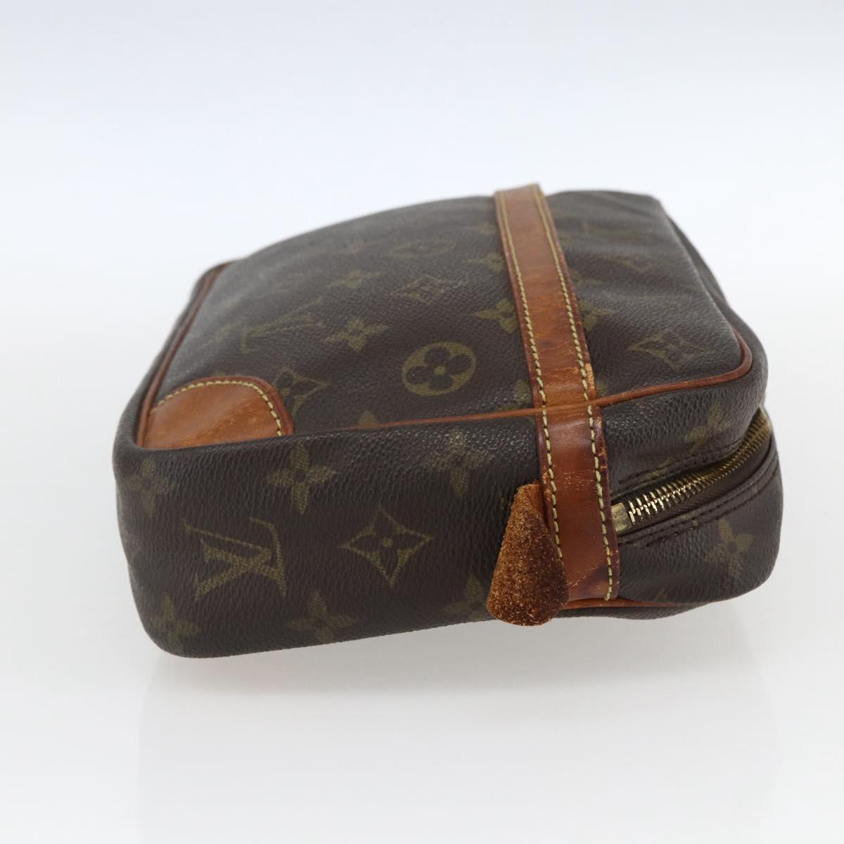 LOUIS VUITTON Monogram Compiegne 28 Clutch Bag M51845 LV Auth ka2050