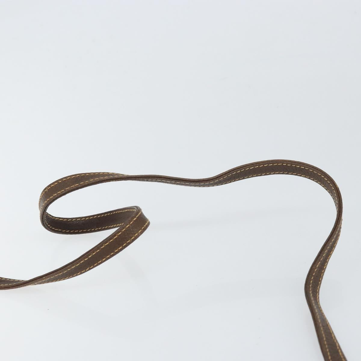 GUCCI GG Supreme Shoulder Bag PVC Beige Gold Auth ka2051