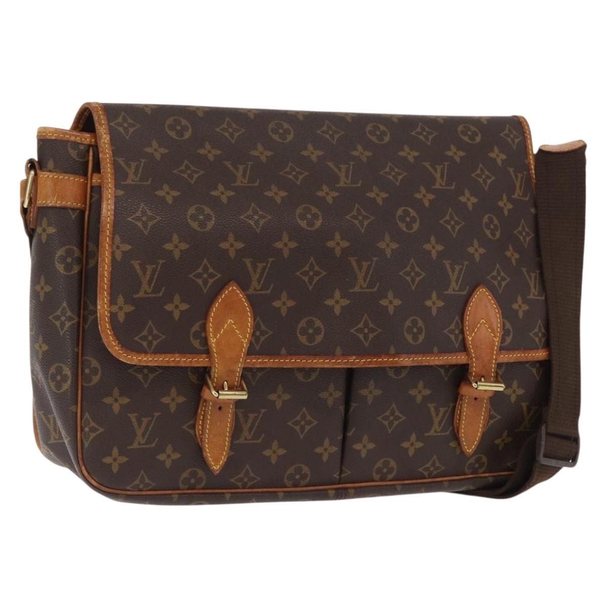 LOUIS VUITTON Monogram Gibeciere GM Shoulder Bag M42246 LV Auth ka2055