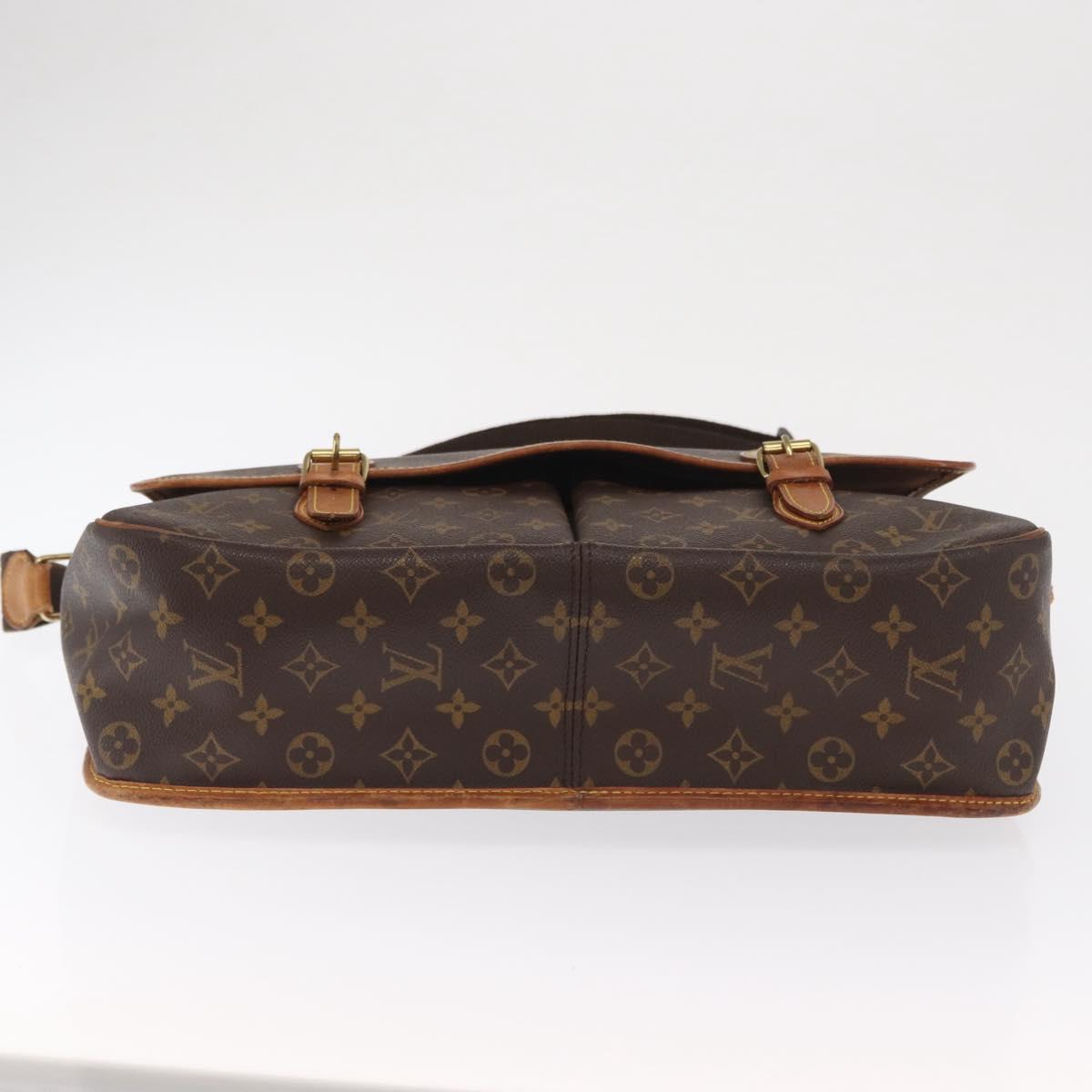 LOUIS VUITTON Monogram Gibeciere GM Shoulder Bag M42246 LV Auth ka2055