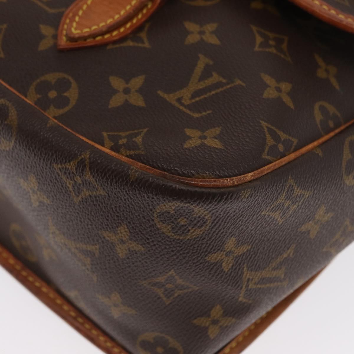 LOUIS VUITTON Monogram Gibeciere GM Shoulder Bag M42246 LV Auth ka2055