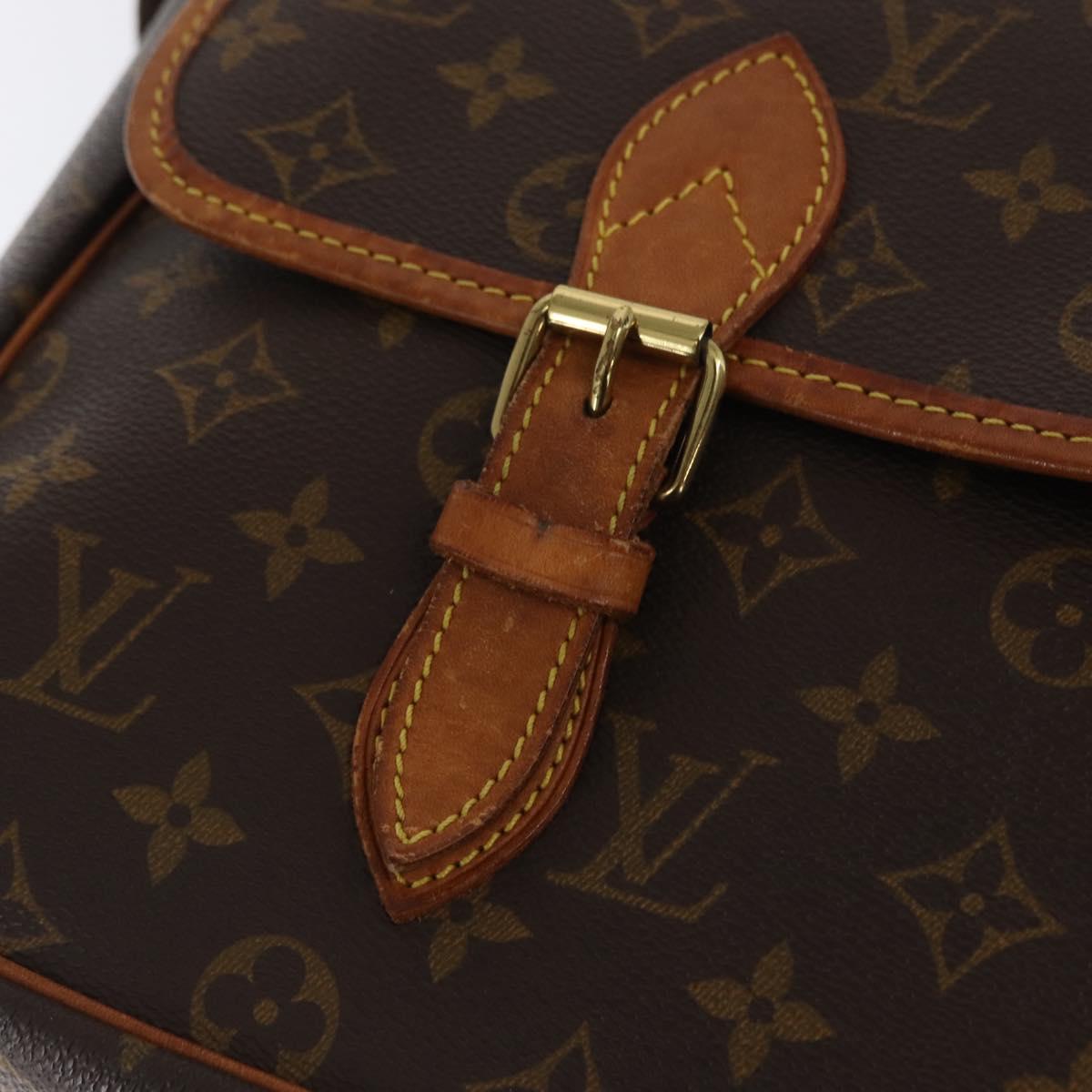 LOUIS VUITTON Monogram Gibeciere GM Shoulder Bag M42246 LV Auth ka2055