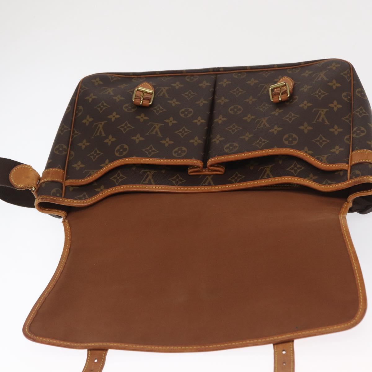 LOUIS VUITTON Monogram Gibeciere GM Shoulder Bag M42246 LV Auth ka2055