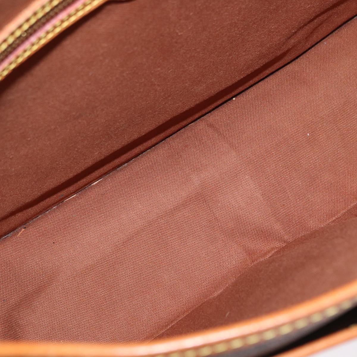 LOUIS VUITTON Monogram Gibeciere GM Shoulder Bag M42246 LV Auth ka2055