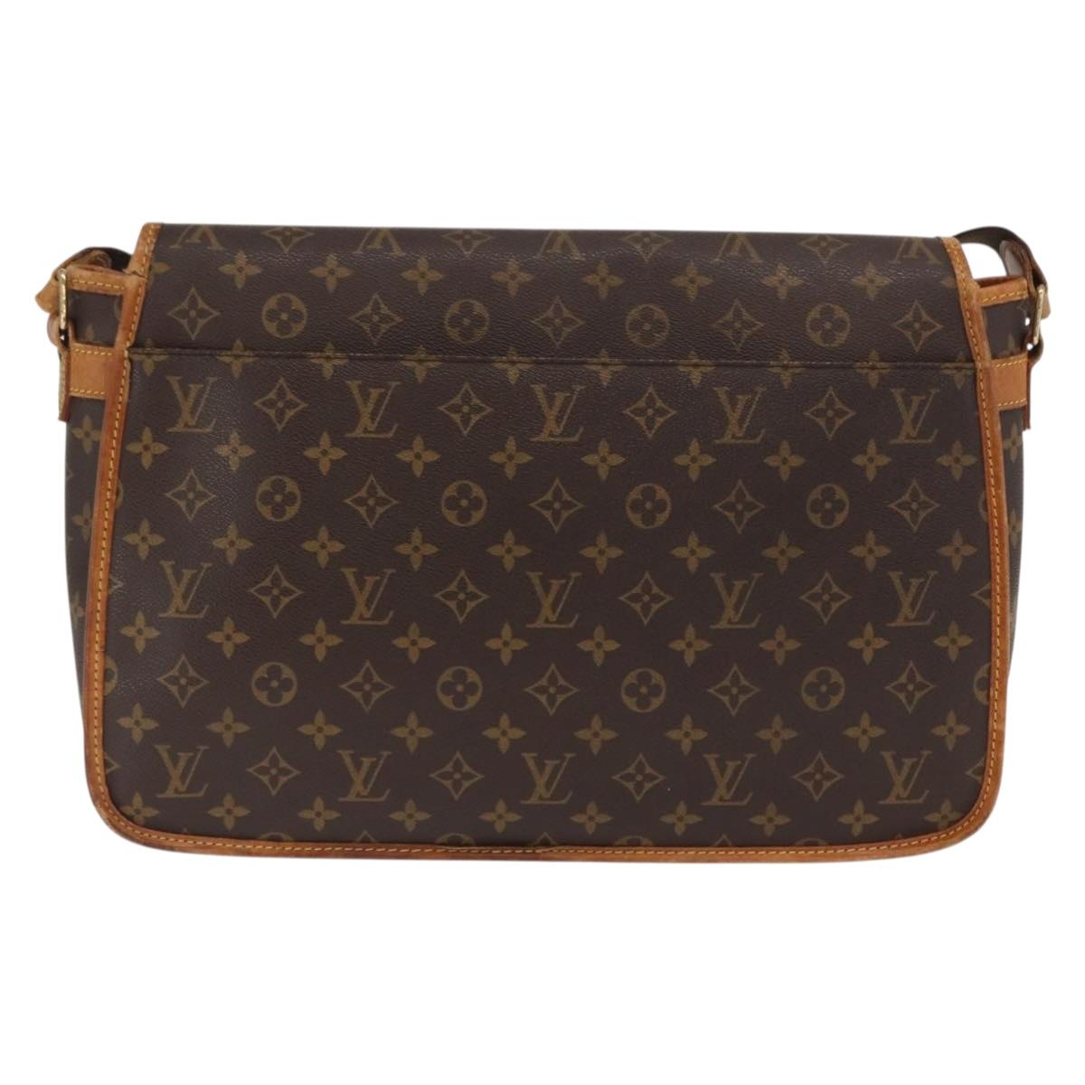 LOUIS VUITTON Monogram Gibeciere GM Shoulder Bag M42246 LV Auth ka2055