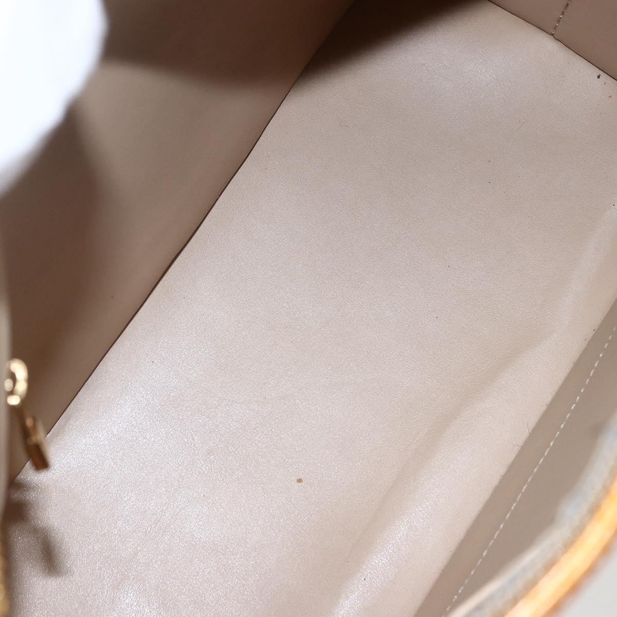 LOUIS VUITTON Monogram Vernis Houston Hand Bag Jaune M91121 LV Auth ka2056