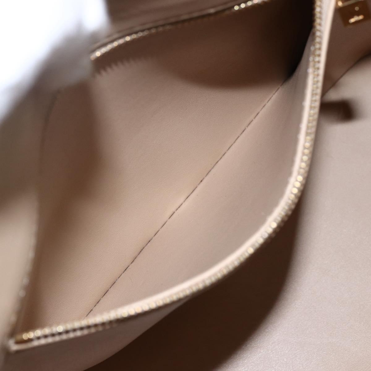 LOUIS VUITTON Monogram Vernis Houston Hand Bag Jaune M91121 LV Auth ka2056