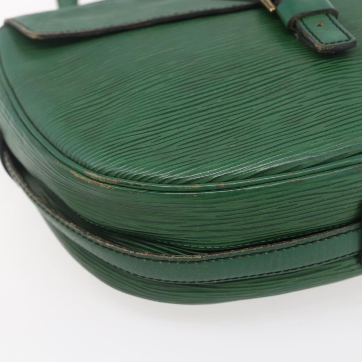LOUIS VUITTON Epi Jeune Fille MM Shoulder Bag Green M52154 LV Auth ka206