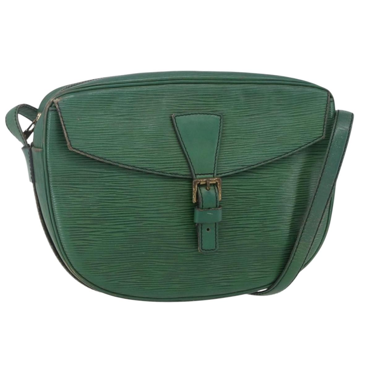 LOUIS VUITTON Epi Jeune Fille MM Shoulder Bag Green M52154 LV Auth ka206