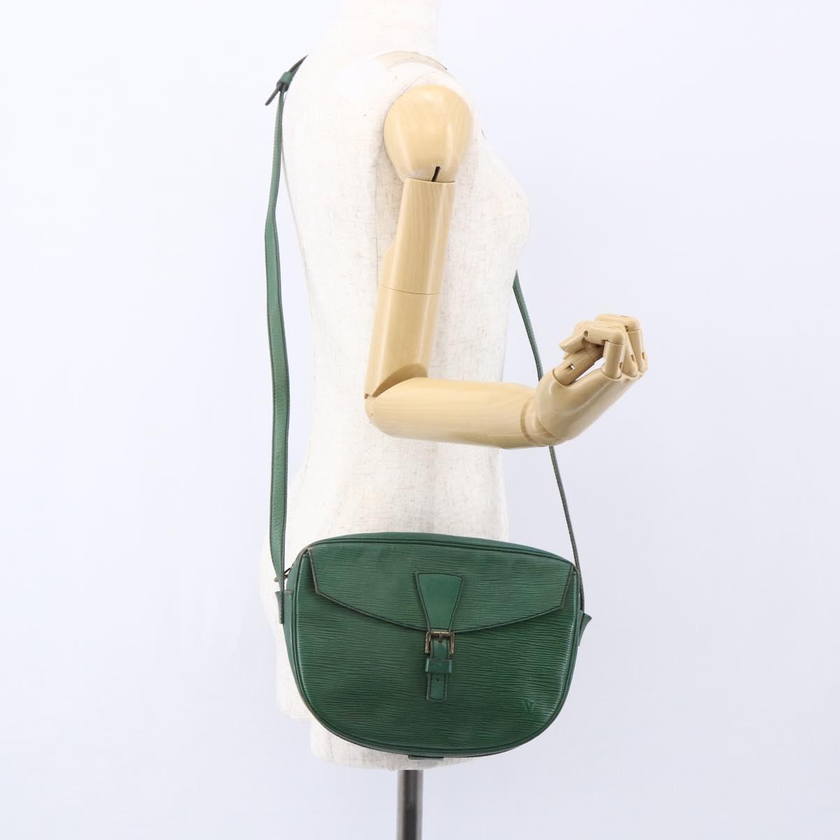 LOUIS VUITTON Epi Jeune Fille MM Shoulder Bag Green M52154 LV Auth ka206