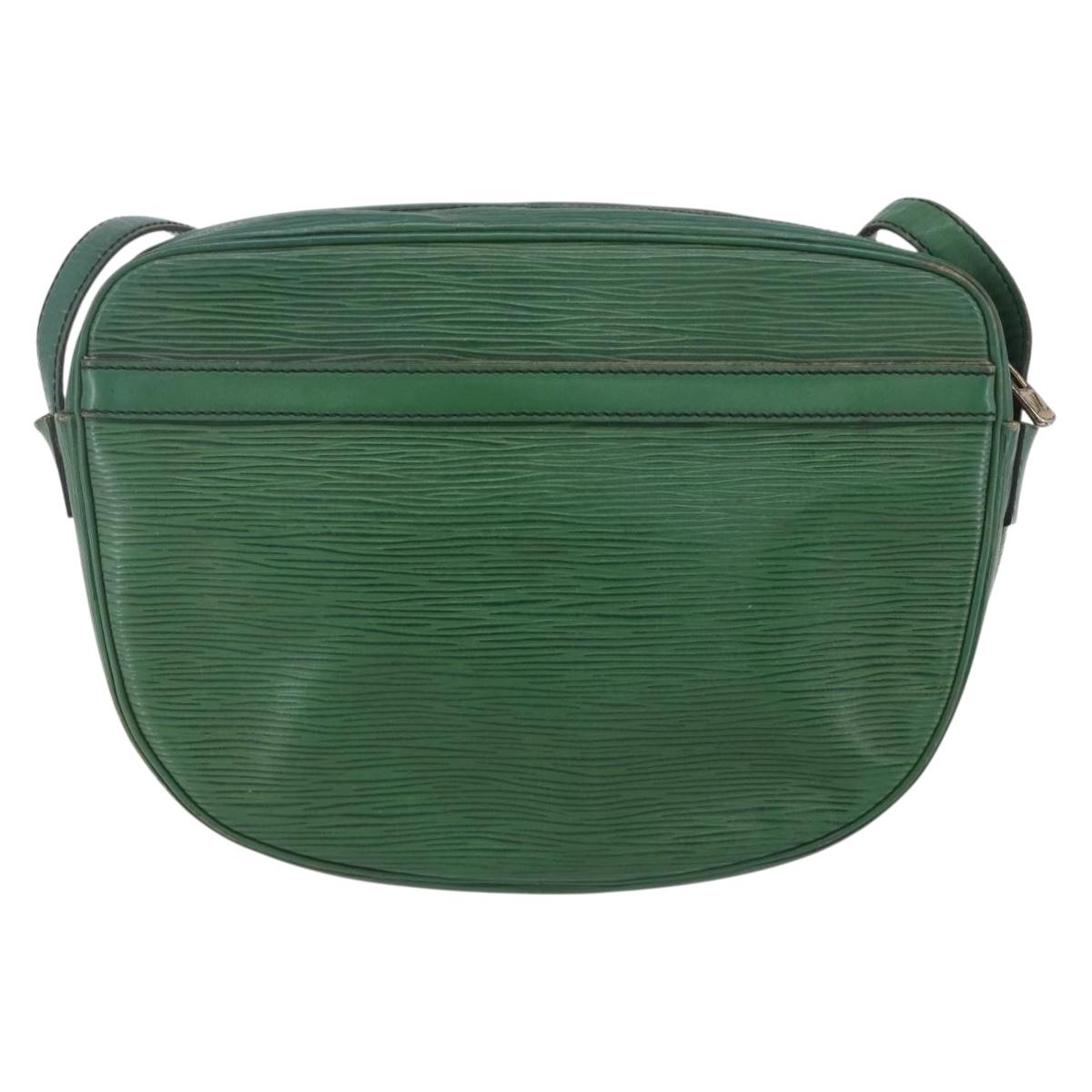LOUIS VUITTON Epi Jeune Fille MM Shoulder Bag Green M52154 LV Auth ka206