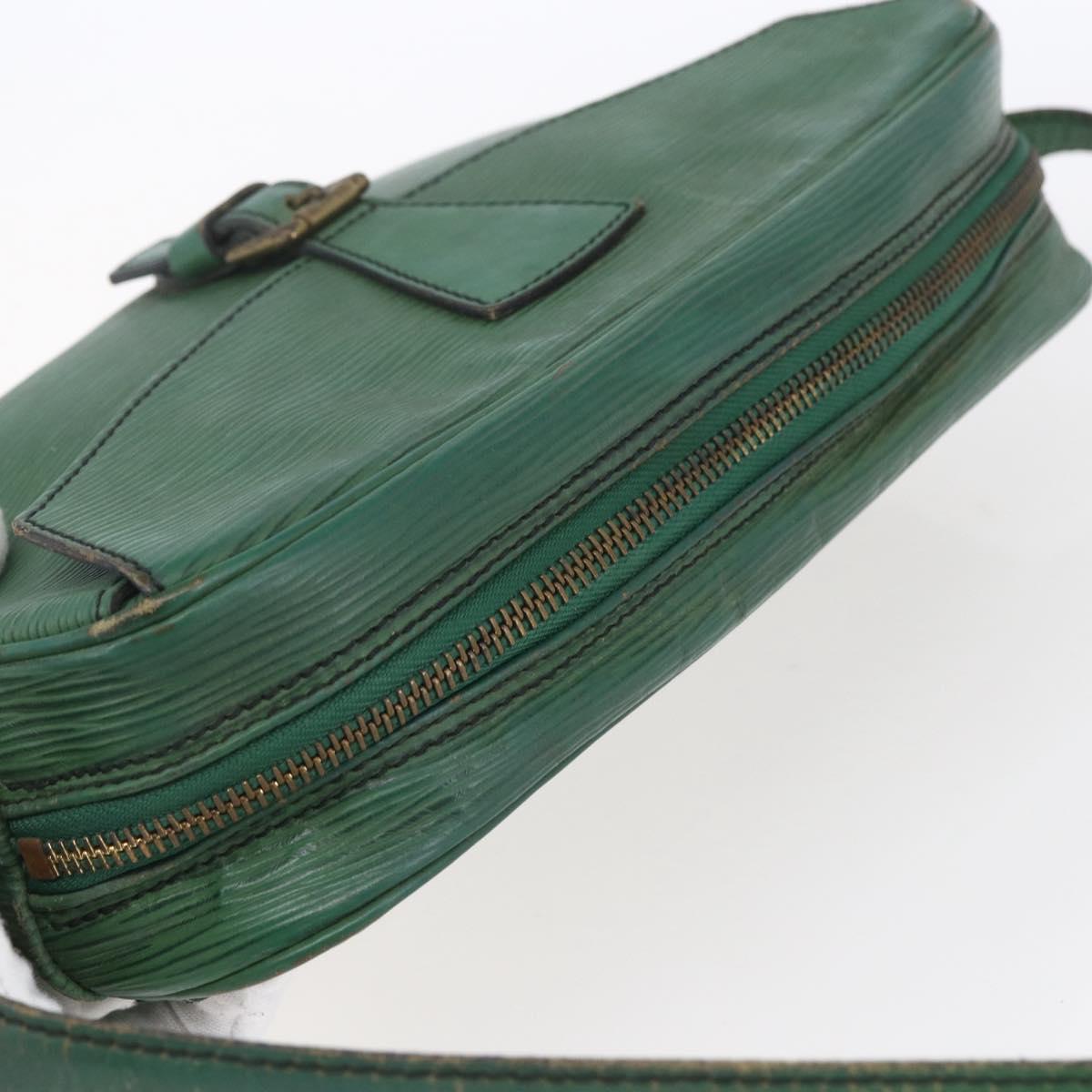 LOUIS VUITTON Epi Jeune Fille MM Shoulder Bag Green M52154 LV Auth ka206