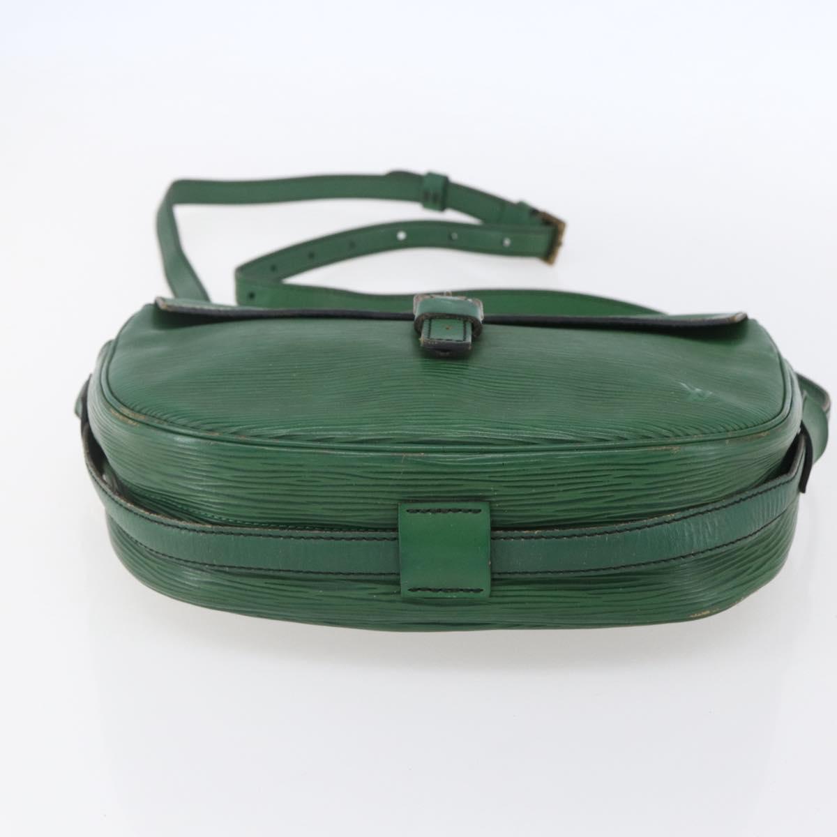 LOUIS VUITTON Epi Jeune Fille MM Shoulder Bag Green M52154 LV Auth ka206