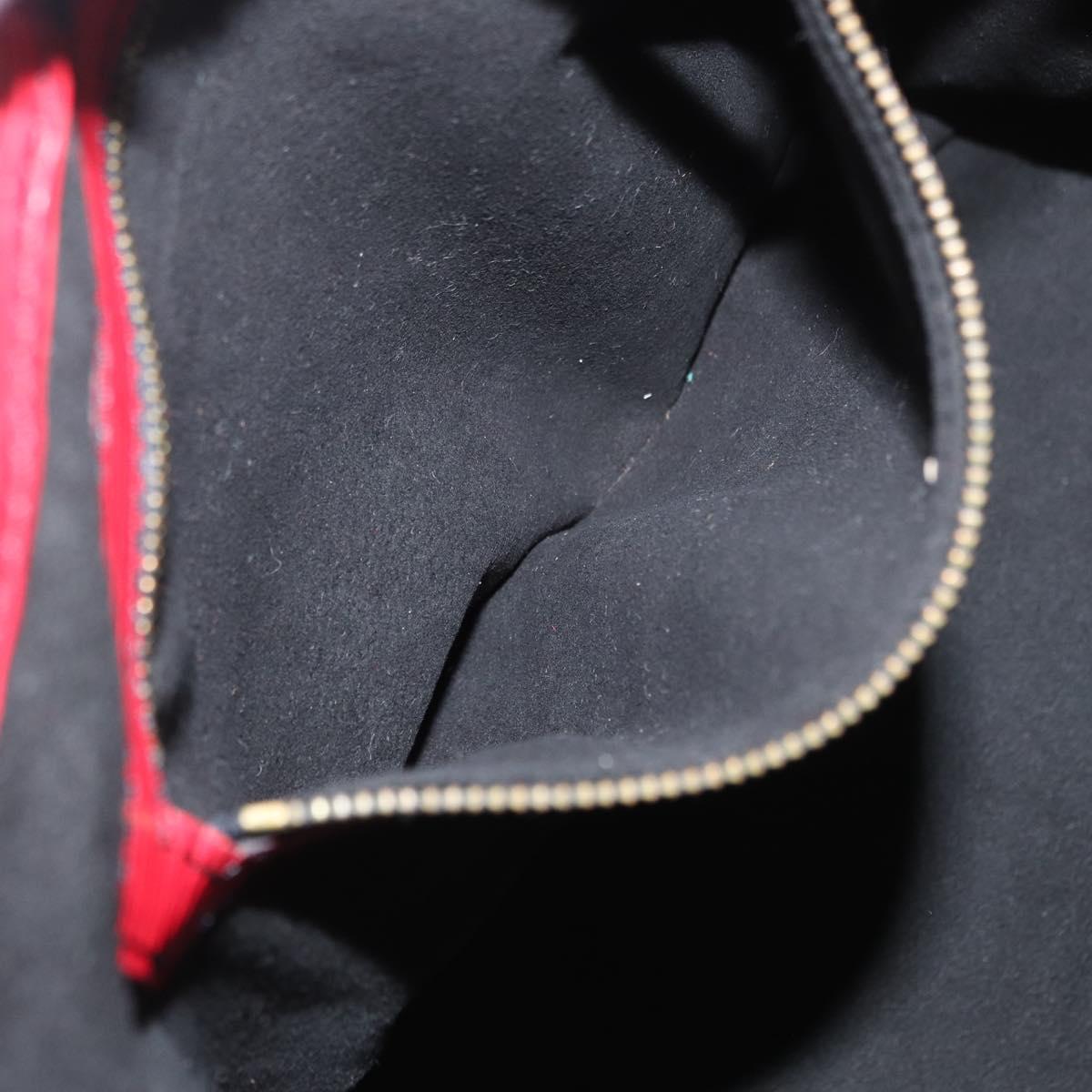 LOUIS VUITTON Epi Petit Noe Shoulder Bag Bicolor Green Red LV Auth ka2062