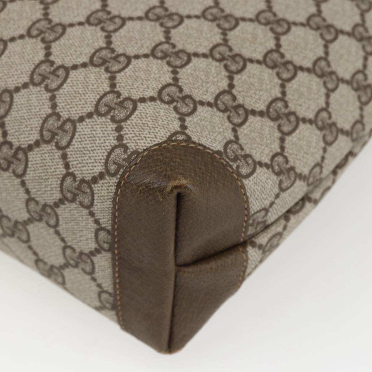 GUCCI GG Supreme Tote Bag PVC Beige Gold 002 103 1301 Auth ka2063