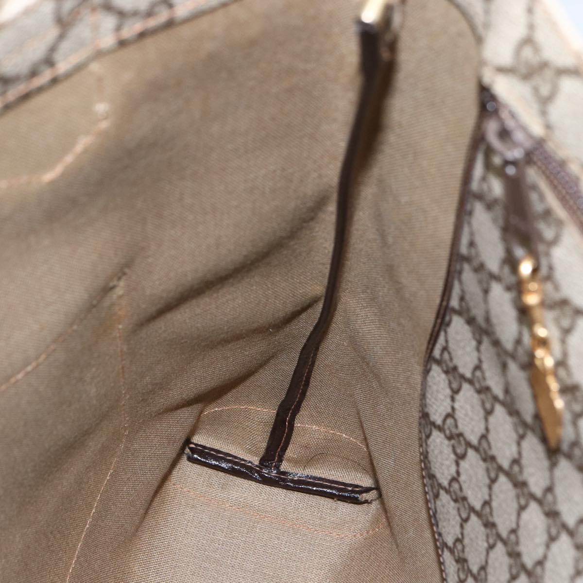 GUCCI GG Supreme Tote Bag PVC Beige Gold 002 103 1301 Auth ka2063