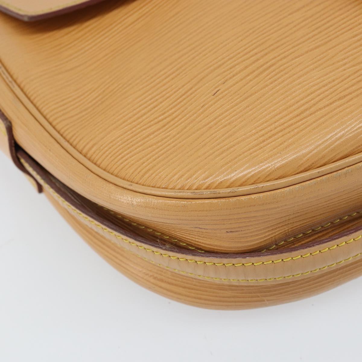 LOUIS VUITTON Epi Jeune Fille MM Shoulder Bag Beige M52156 LV Auth ka2069