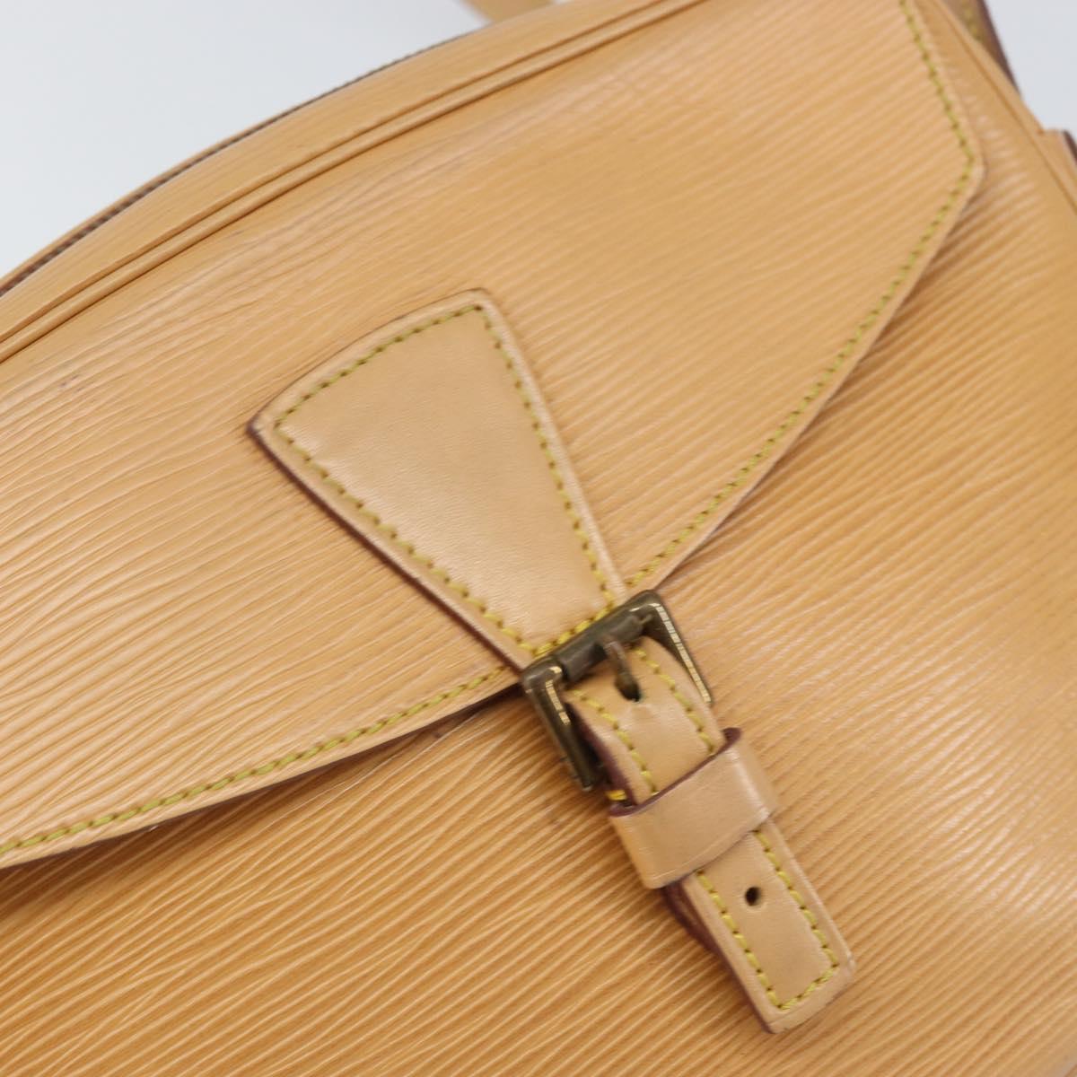 LOUIS VUITTON Epi Jeune Fille MM Shoulder Bag Beige M52156 LV Auth ka2069