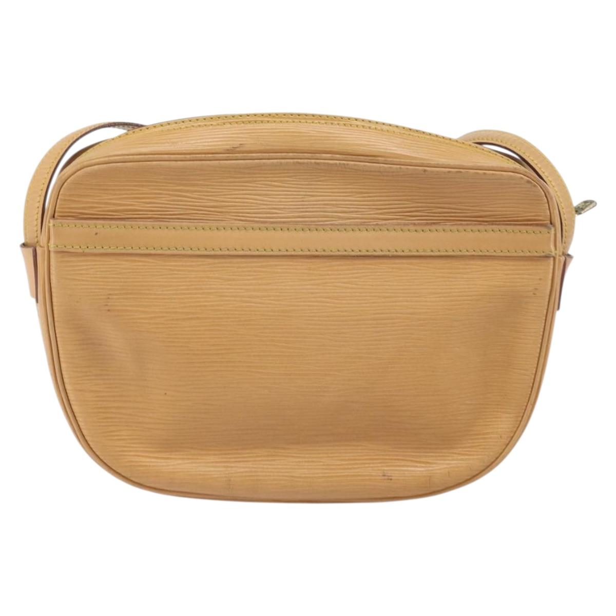 LOUIS VUITTON Epi Jeune Fille MM Shoulder Bag Beige M52156 LV Auth ka2069