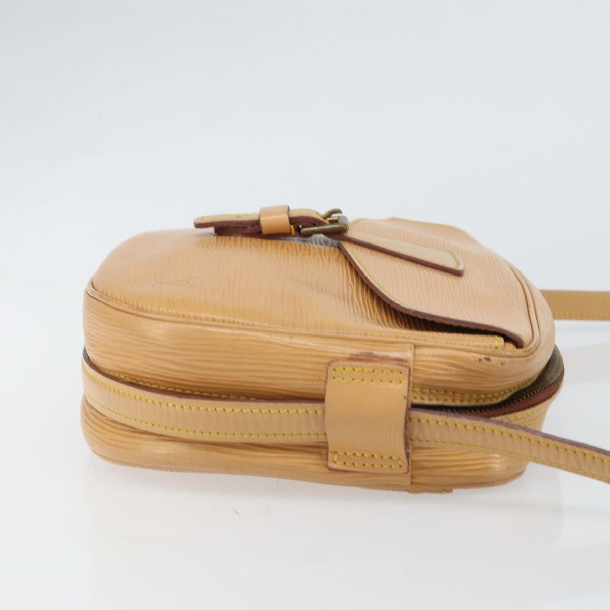 LOUIS VUITTON Epi Jeune Fille MM Shoulder Bag Beige M52156 LV Auth ka2069