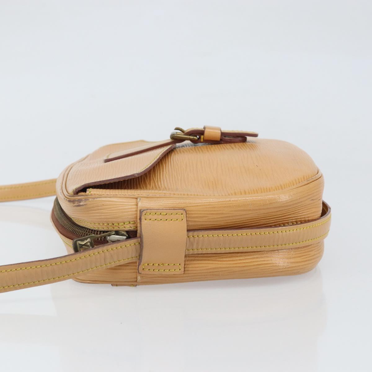 LOUIS VUITTON Epi Jeune Fille MM Shoulder Bag Beige M52156 LV Auth ka2069