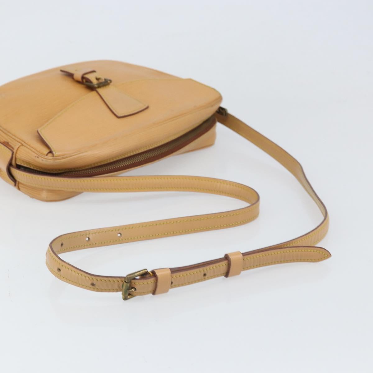 LOUIS VUITTON Epi Jeune Fille MM Shoulder Bag Beige M52156 LV Auth ka2069