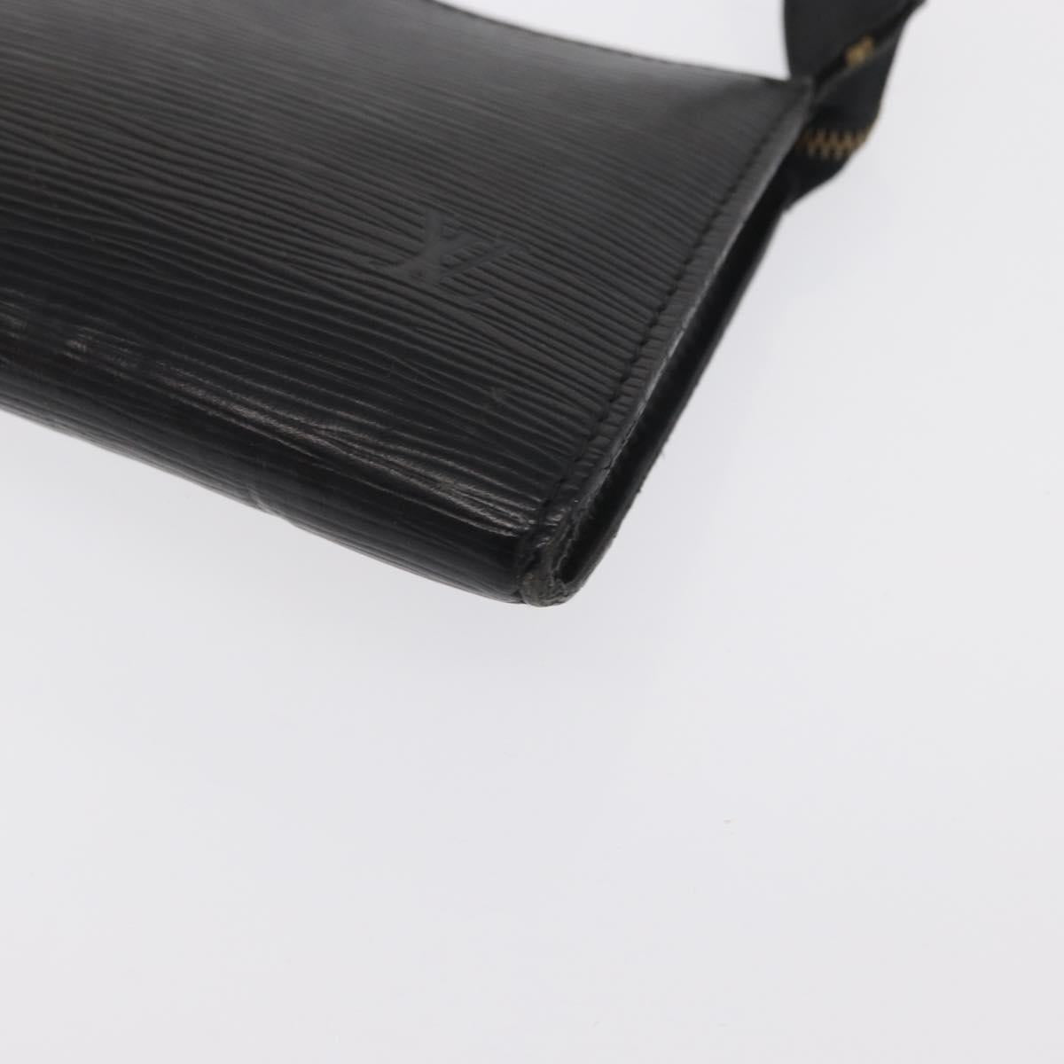 LOUIS VUITTON Epi Pochette Accessoires Pouch Black M52982 LV Auth ka2071