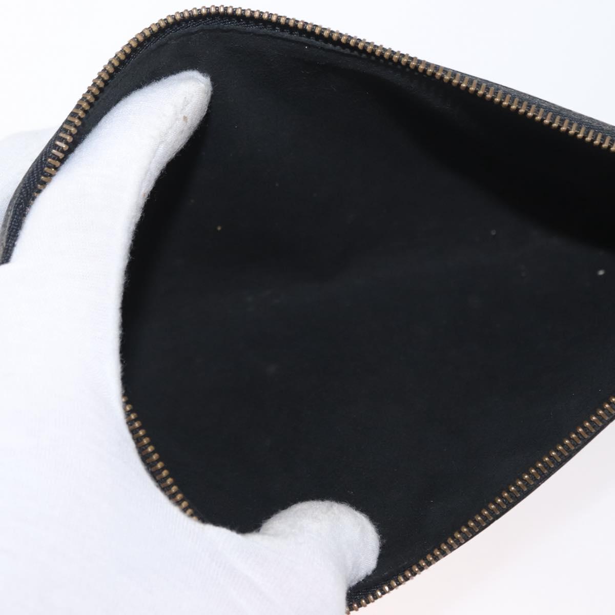 LOUIS VUITTON Epi Pochette Accessoires Pouch Black M52982 LV Auth ka2071