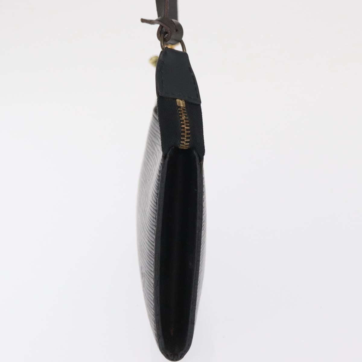 LOUIS VUITTON Epi Pochette Accessoires Pouch Black M52982 LV Auth ka2071