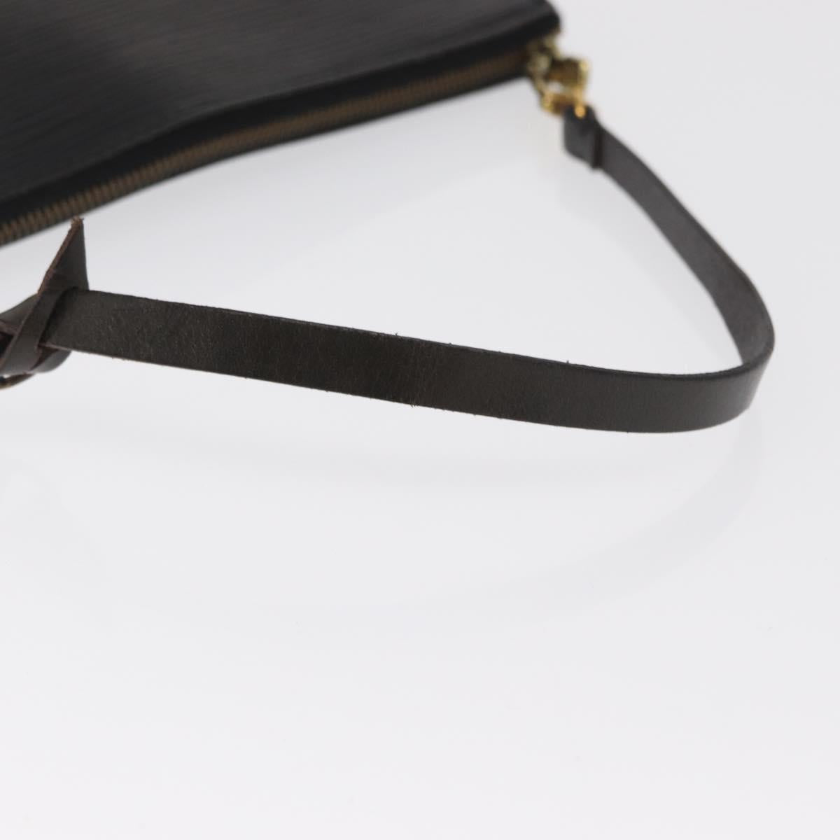 LOUIS VUITTON Epi Pochette Accessoires Pouch Black M52982 LV Auth ka2071