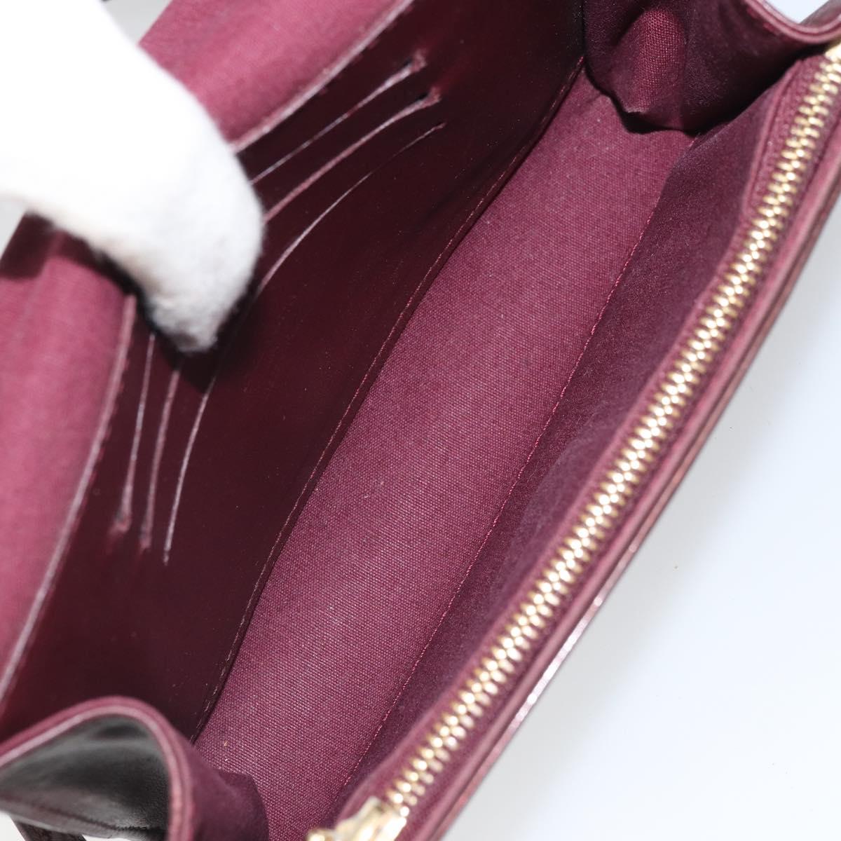 LOUIS VUITTON Monogram Vernis Rossmore PM Bag Rouge Favist M91547 LV Auth ka2074