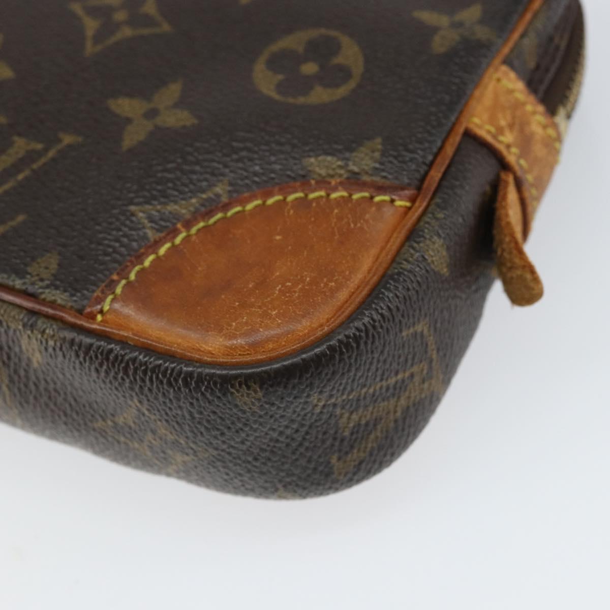 LOUIS VUITTON Monogram Marly Dragonne PM Clutch Bag M51827 LV Auth ka2078