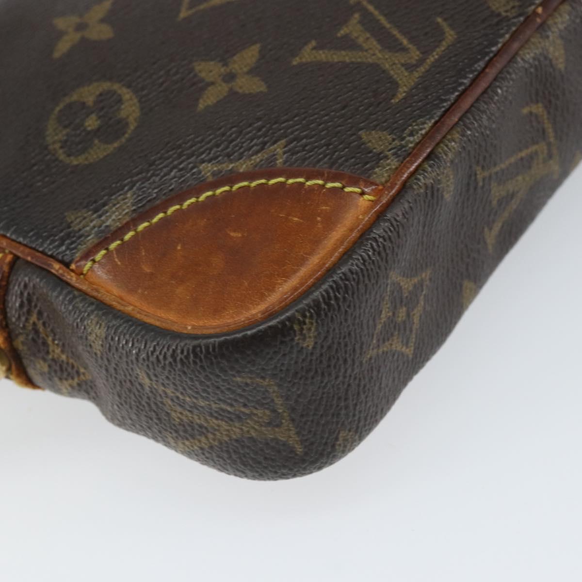 LOUIS VUITTON Monogram Marly Dragonne PM Clutch Bag M51827 LV Auth ka2078