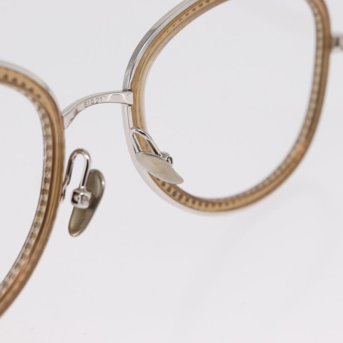 CHANEL Sunglasses metal Beige CC Auth ka2082