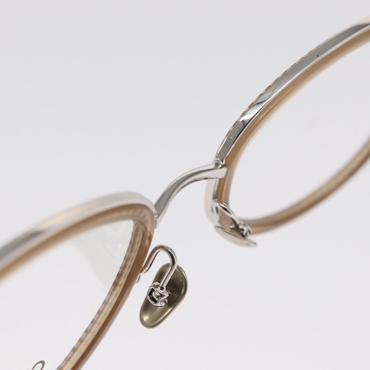 CHANEL Sunglasses metal Beige CC Auth ka2082