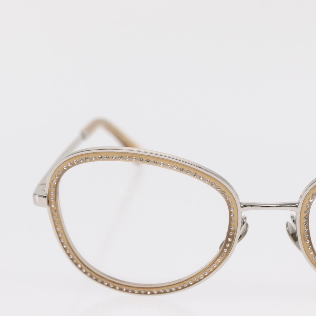 CHANEL Sunglasses metal Beige CC Auth ka2082