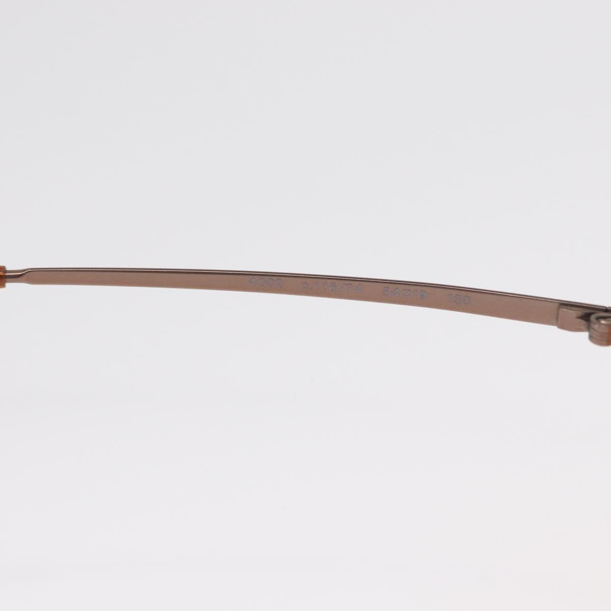 CHANEL Sunglasses metal Orange CC Auth ka2083