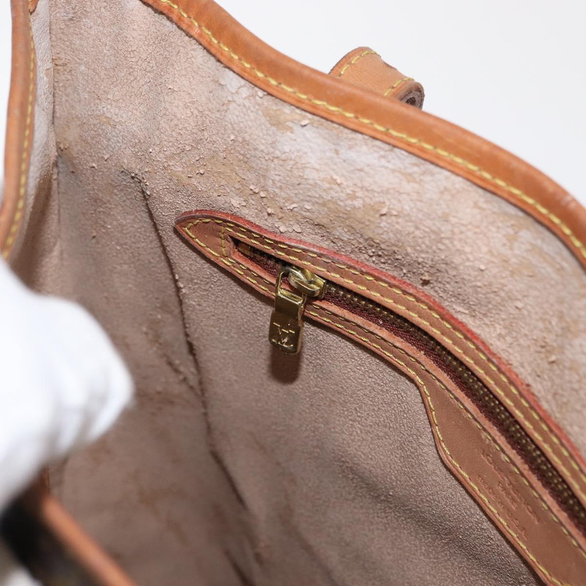 LOUIS VUITTON Monogram Bucket GM Shoulder Bag M42236 LV Auth ka2090