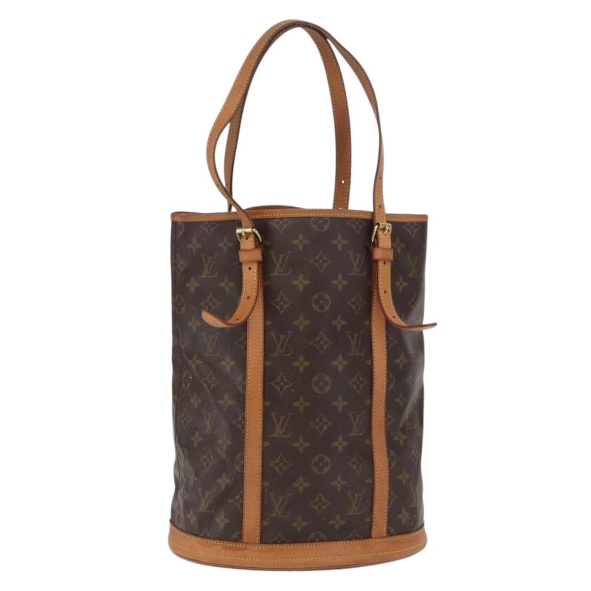 LOUIS VUITTON Monogram Bucket GM Shoulder Bag M42236 LV Auth ka2090