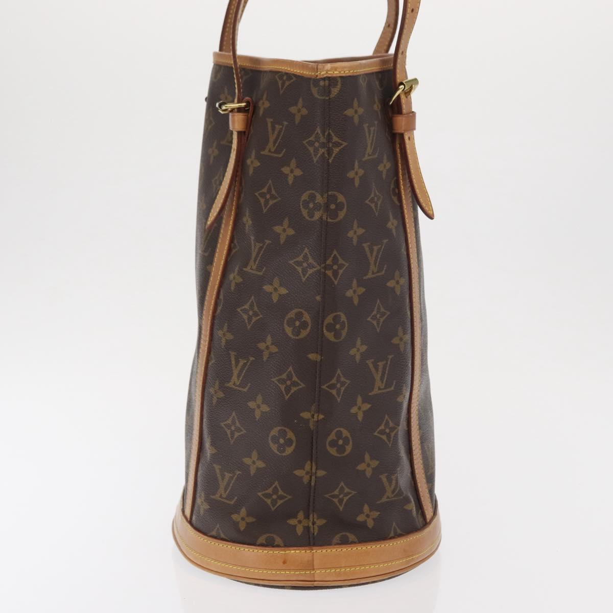 LOUIS VUITTON Monogram Bucket GM Shoulder Bag M42236 LV Auth ka2091